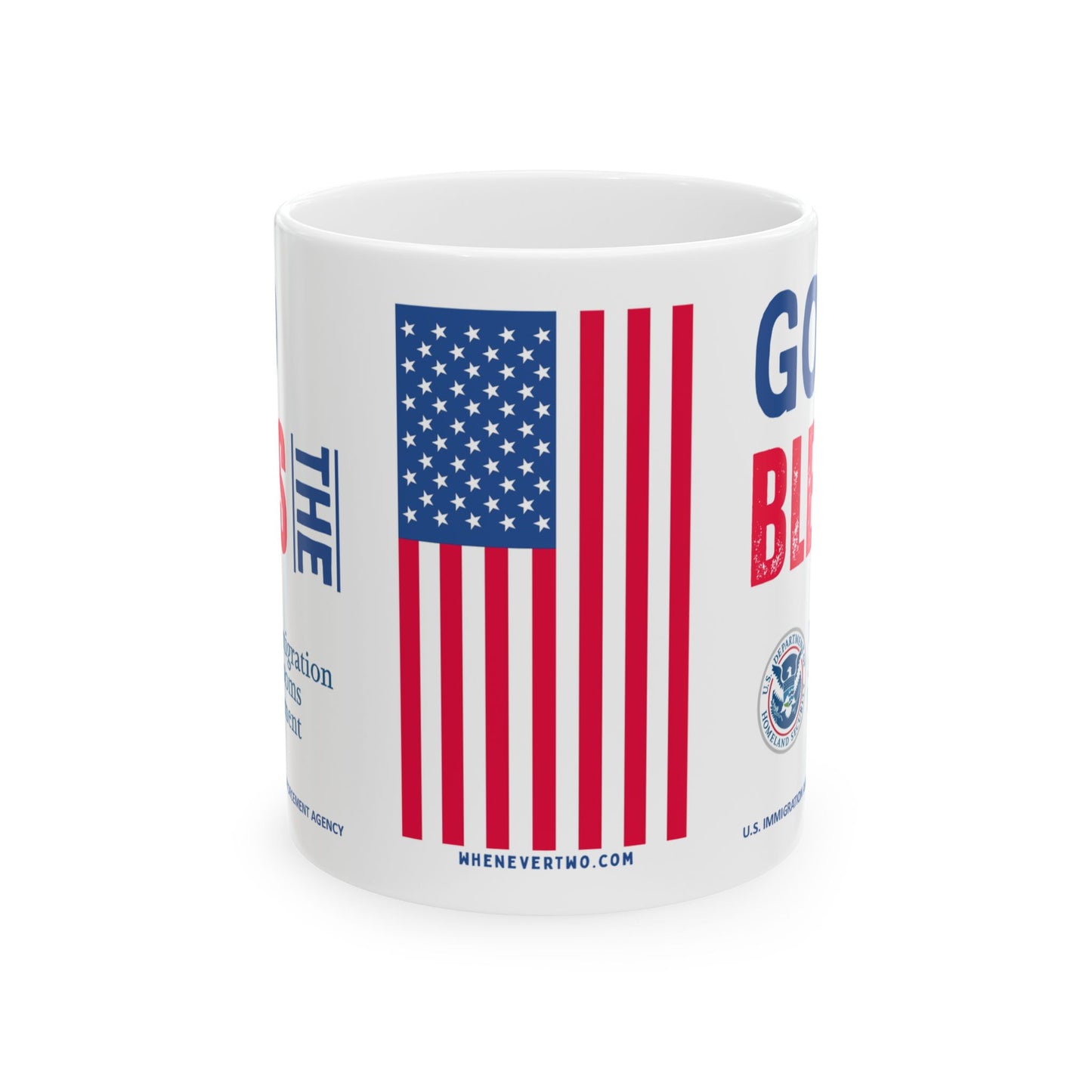 U.S. Immigration and Customs Enforcement Agency - Major Agencies - God Bless - Mug - 11 oz