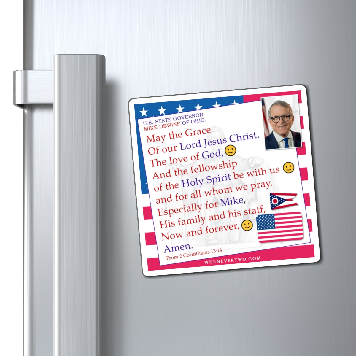 Mike DeWine - State Executive Governor Ohio - The Benediction Blessing Magnet - 4'' - [290]
