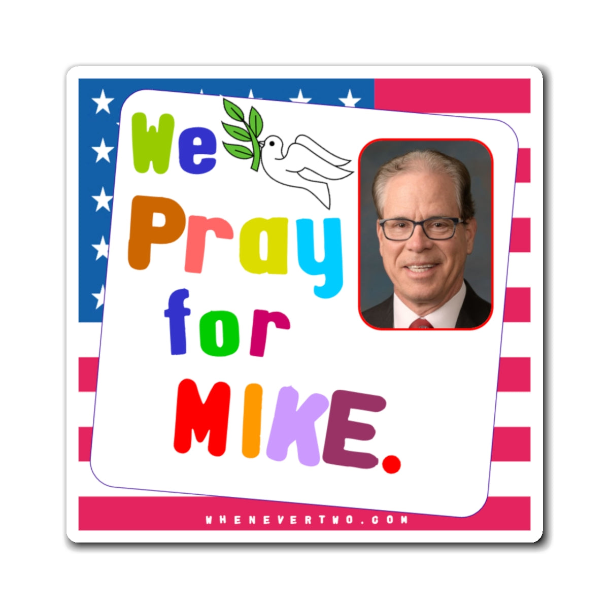 Mike Braun - State Executive Governor Indiana - Noah's Rainbow Magnet - 3'' - [280]