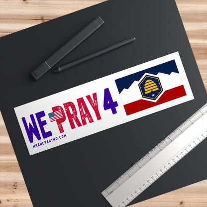 Utah - We Pray - Bumper Sticker - Regular
