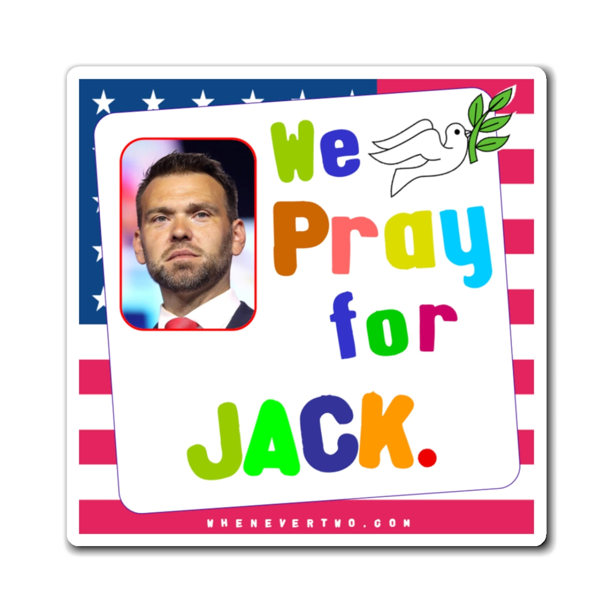 Jack Posobiec - We The People - Noah's Rainbow Magnet - 3'' - [178]