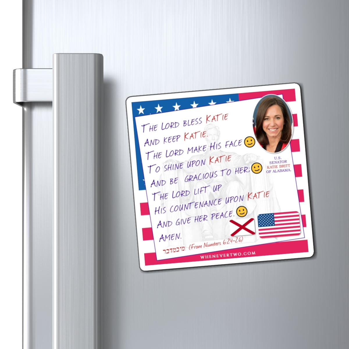 Katie Britt - Legislative Senator Alabama - The Aaronic Blessing Magnet - 4'' - [216]