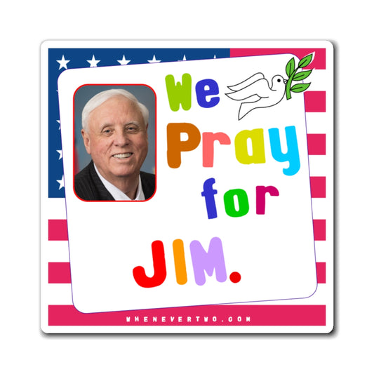 Jim Justice - Legislative Senator West Virginia - Noah's Rainbow Magnet - 3'' - [238]