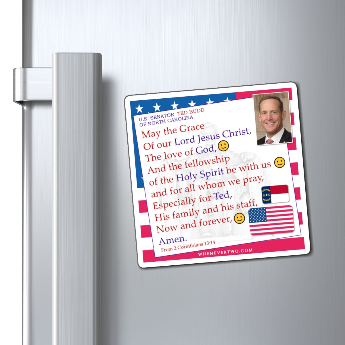 Ted Budd - Legislative Senator North Carolina - The Benediction Blessing Magnet - 4'' - [217]