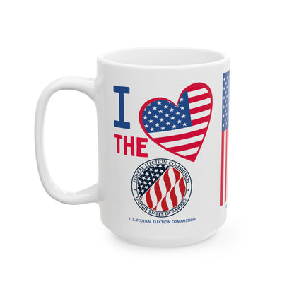 U.S. Federal Election Commission - Major Agencies - I Love -  Mug - 15 oz