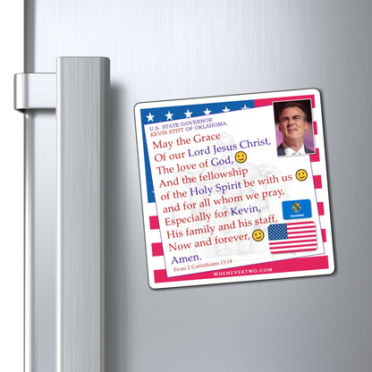 Kevin Stitt - State Executive Governor Oklahoma - The Benediction Blessing Magnet - 4'' - [291]