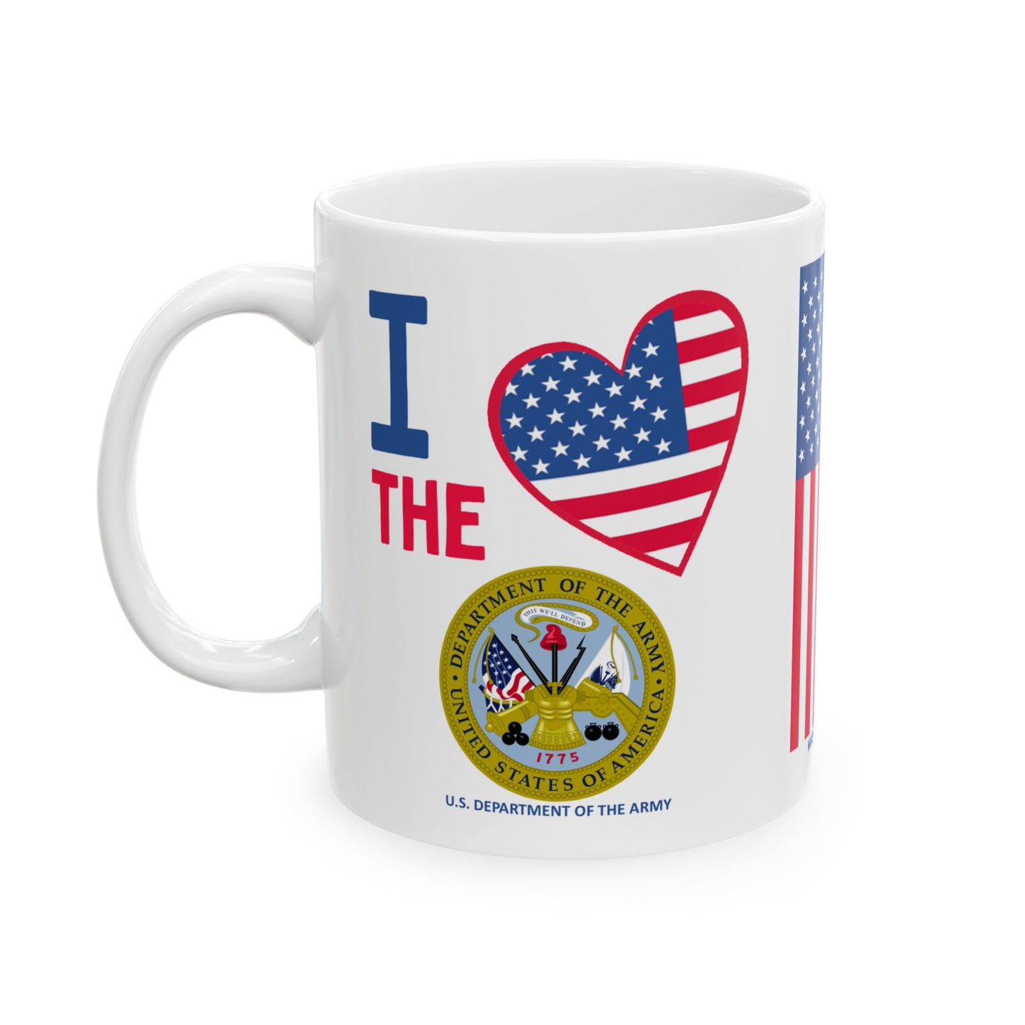 U.S. Department of the Army - Major Agencies - I Love - Mug - 11 oz