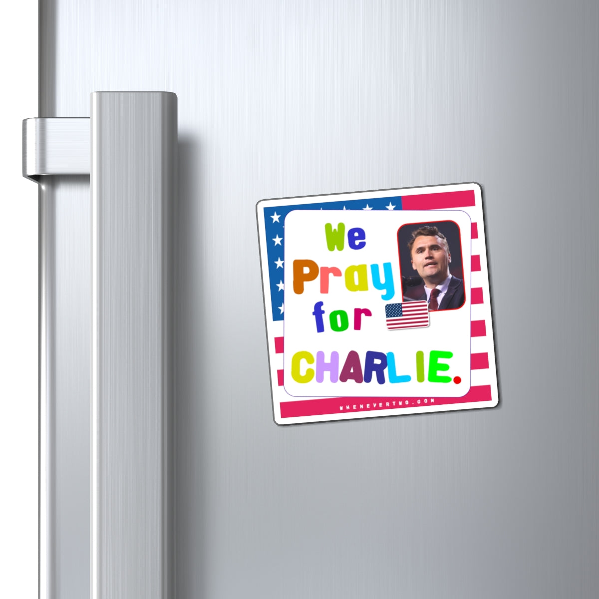 Charlie Kirk - We The People - Noah's Rainbow Magnet - 3'' - [19]