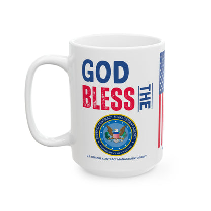 U.S. Defense Contract Management Agency - Major Agencies - God Bless - Mug - 15 oz