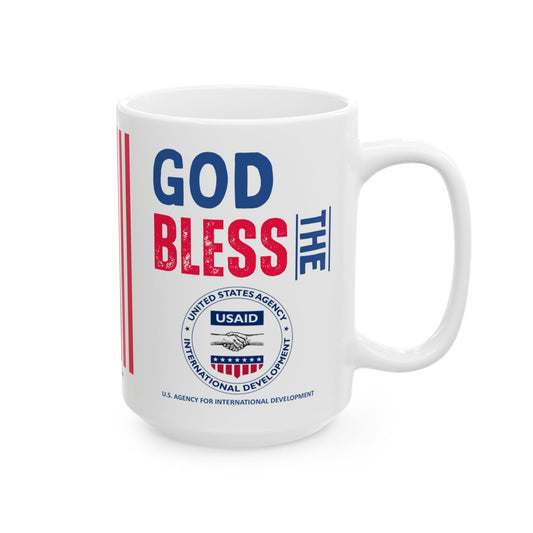 U.S. Agency for International Development - Major Agencies - God Bless - Mug - 15 oz