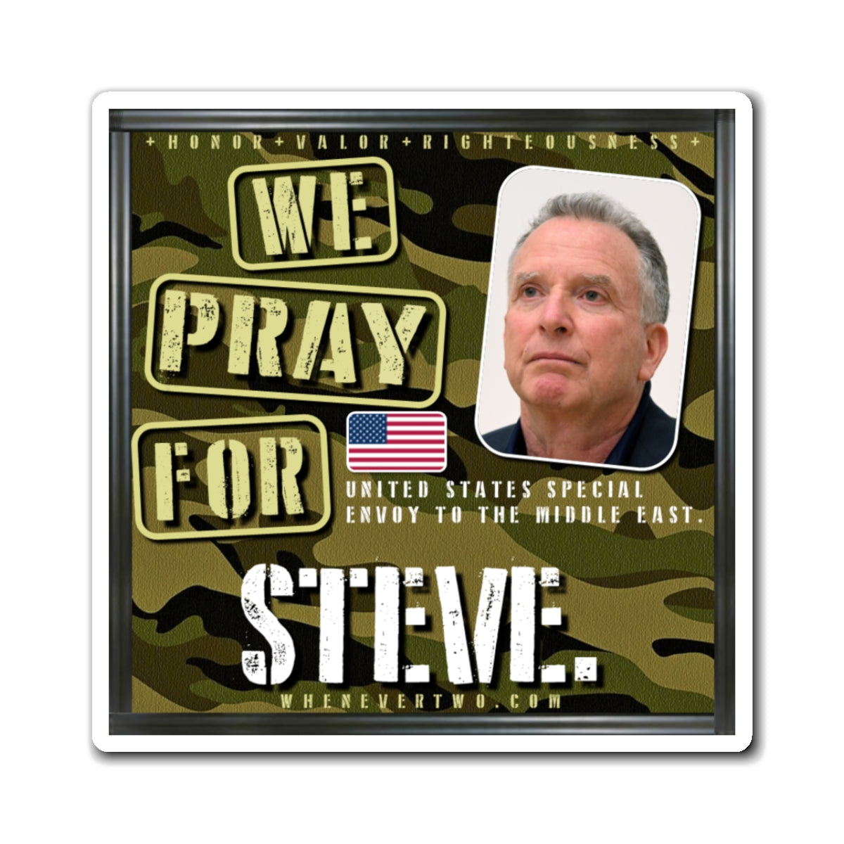 Steve Witkoff - Executive - US Special Envoy to Middle East - The Man Cave Magnet - 3'' - [331]