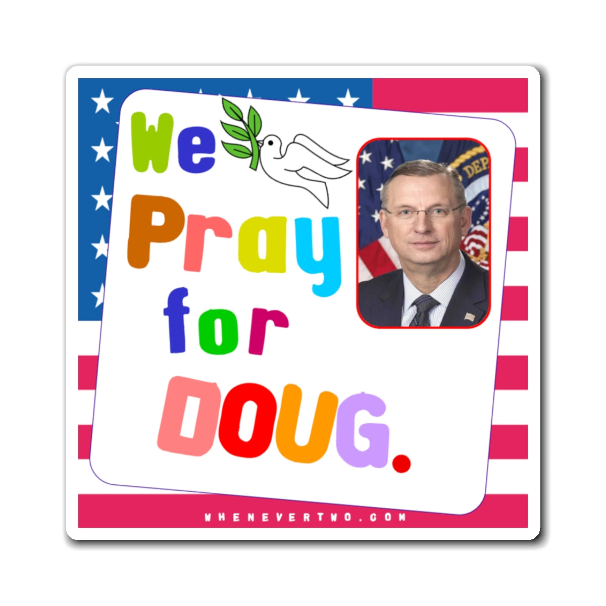 Doug Collins - Executive Cabinet Secretary of Veterans Affairs - Noah's Rainbow Magnet - 3'' - [127]