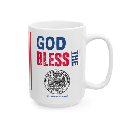 War - Cabinet - God Bless -  Mug - 15 oz
