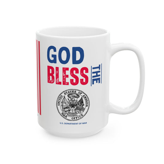 War - Cabinet - God Bless -  Mug - 15 oz