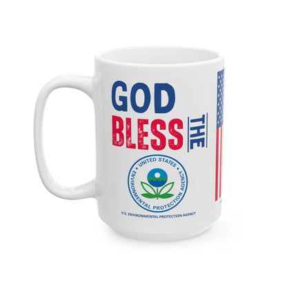 U.S. Environmental Protection Agency - Major Agencies - God Bless - Mug - 15 oz