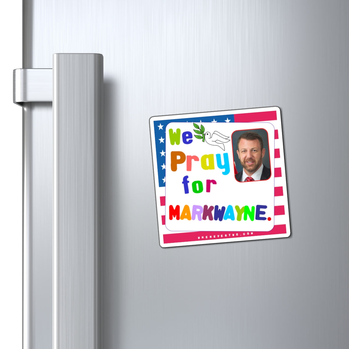 Markwayne Mullin - Legislative Senator Oklahoma - Noah's Rainbow Magnet - 3'' - [249]