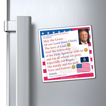 Roger Marshall - Legislative Senator Kansas - The Benediction Blessing Magnet - 4'' - [243]