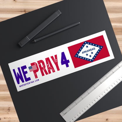 Arkansas - We Pray - Bumper Sticker - Regular