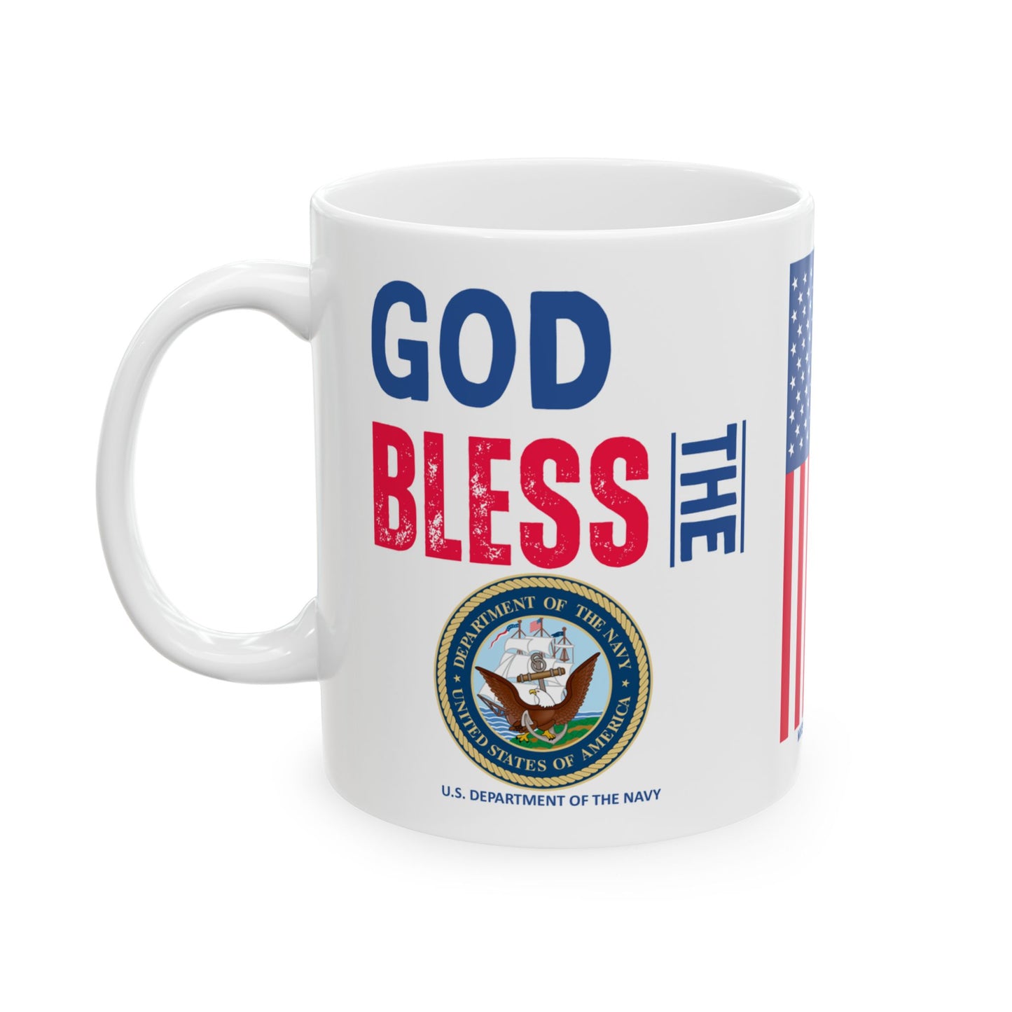 U.S. Department of the Navy - Major Agencies - God Bless - Mug - 11 oz