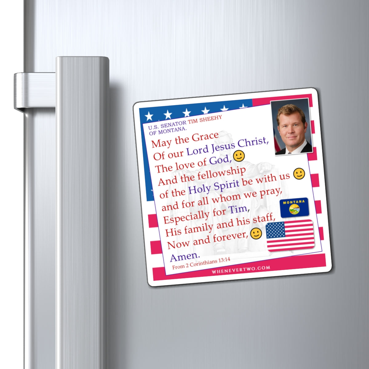 Tim Sheehy - Legislative Senator Montana - The Benediction Blessing Magnet - 4'' - [258]