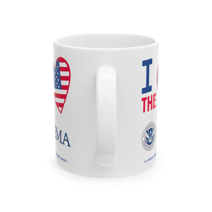 U.S. Federal Emergency Management Agency - Major Agencies - I Love - Mug - 11 oz