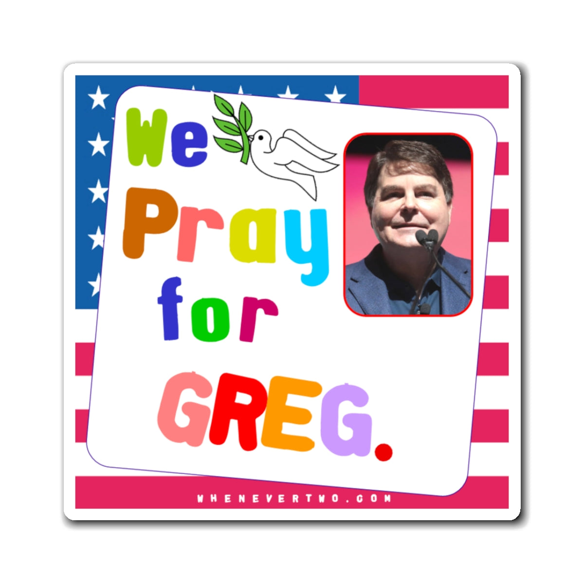 Greg Jarrett - We The People - Noah's Rainbow Magnet - 3'' - [39]