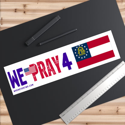 Georgia - We Pray - Bumper Sticker - Large