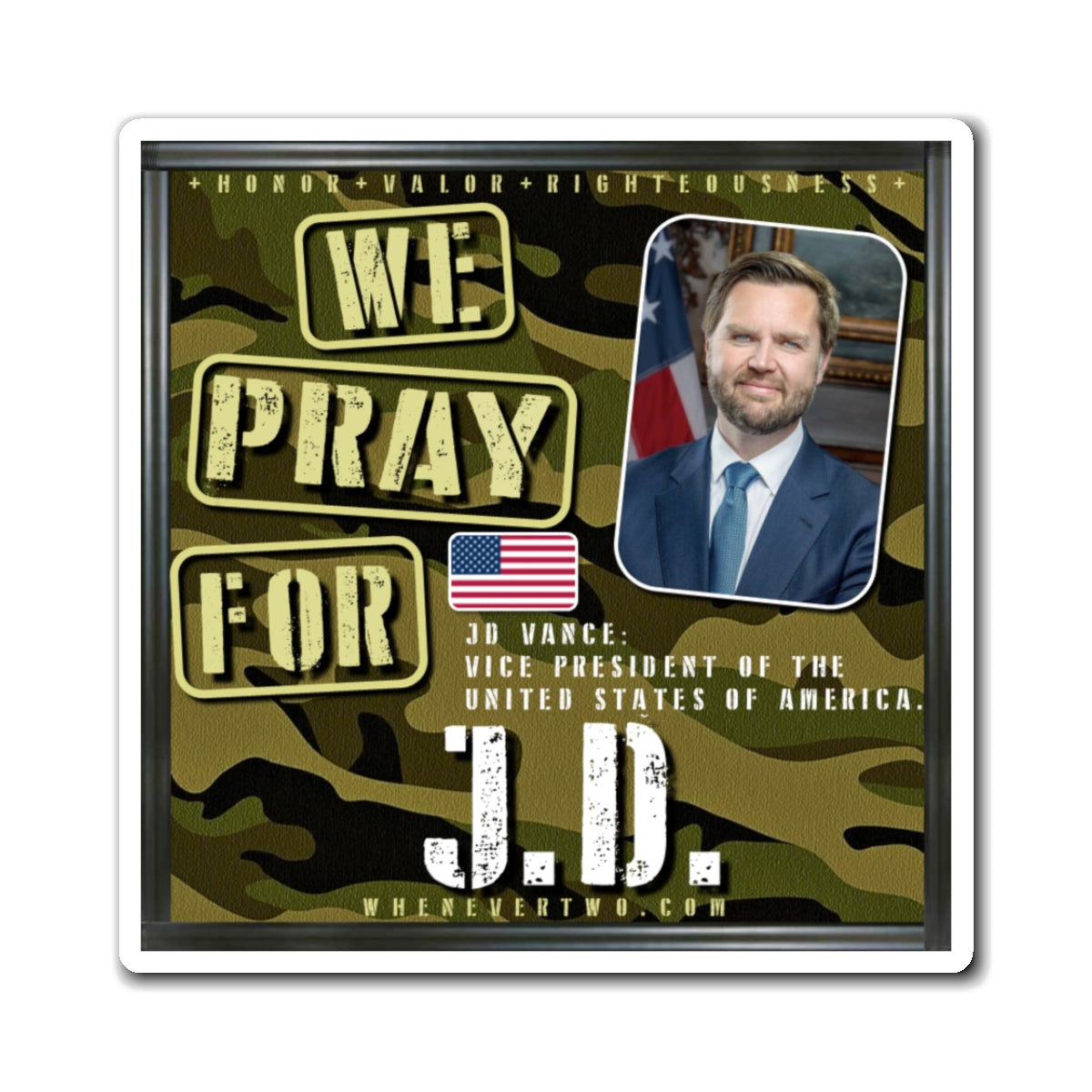 JD Vance - Executive Cabinet Vice President - The Man Cave Magnet - 3'' - [115]