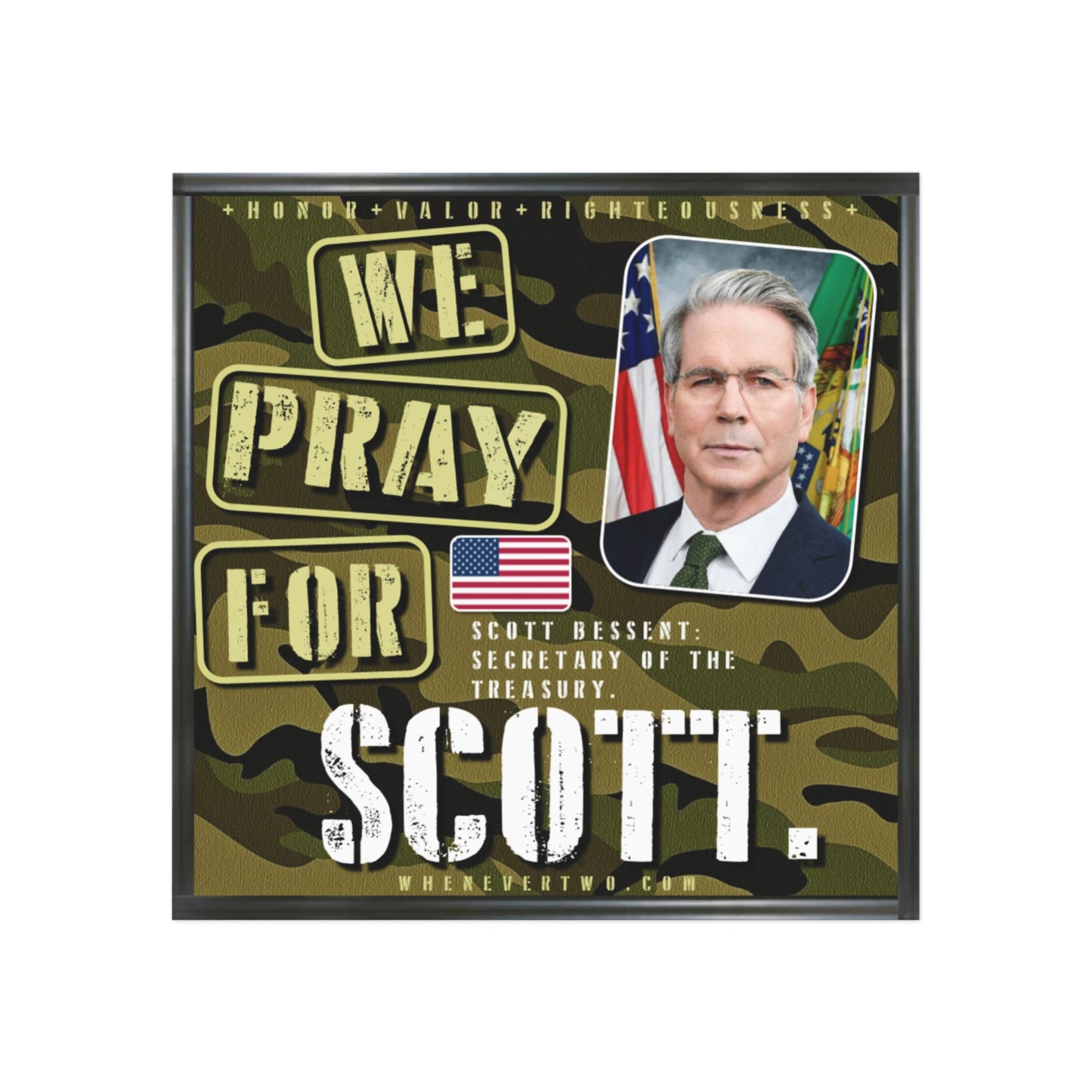 Scott Bessent - Executive Cabinet Secretary of the Treasury - The Man Cave Magnet - 3'' - [117]