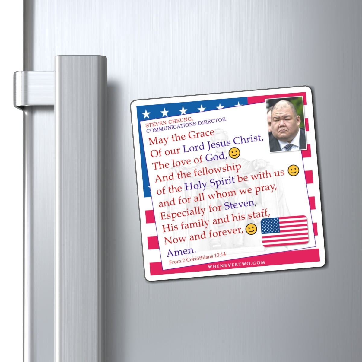 Steven Cheung - Executive White House Communications Director - The Benediction Blessing Magnet - 4'' - [272]