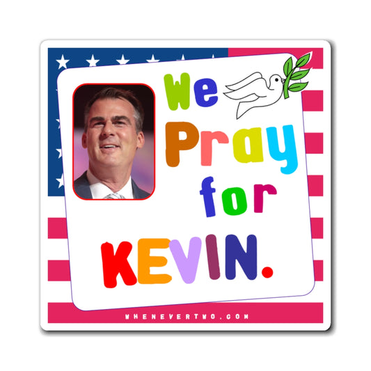 Kevin Stitt - State Executive Governor Oklahoma - Noah's Rainbow Magnet - 3'' - [291]