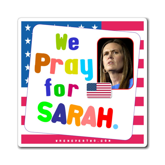 Sarah Huckabee Sanders - State Executive Governor Arkansas - Noah's Rainbow Magnet - 3'' - [276]