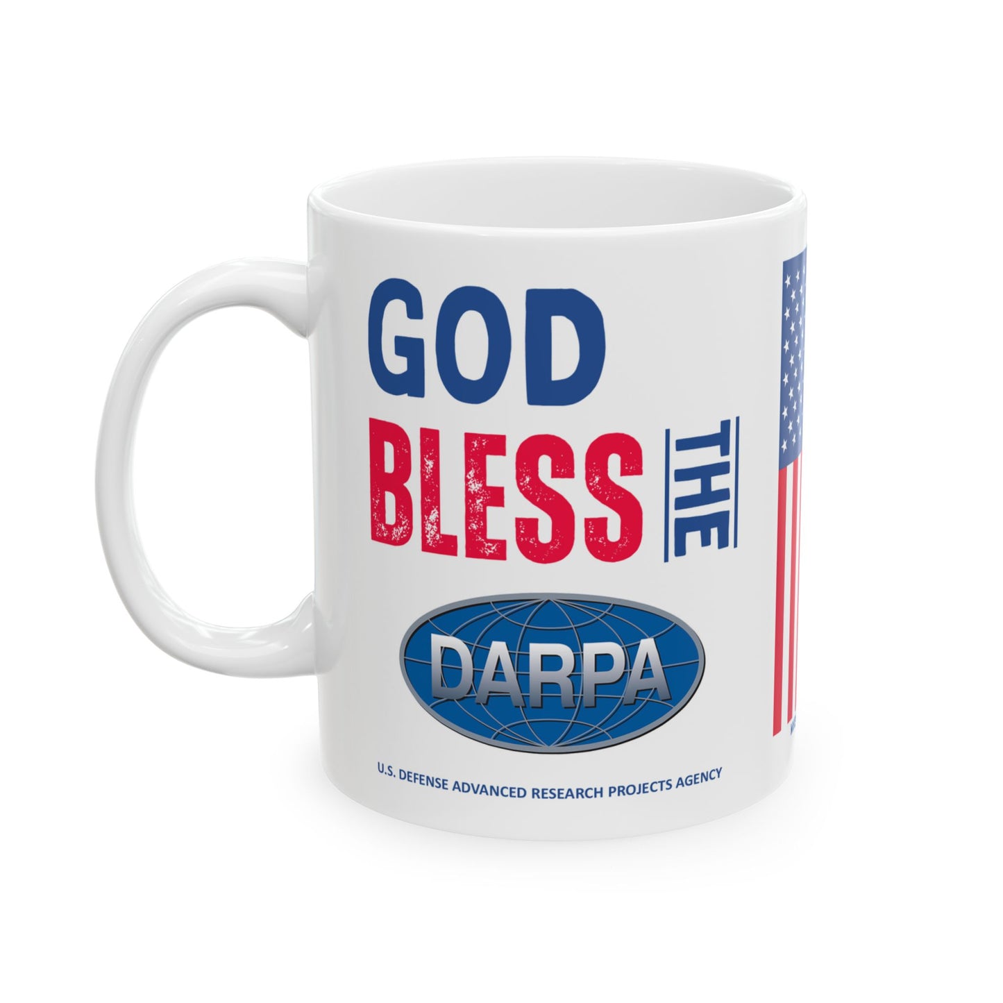 U.S. Defense Advanced Research Projects Agency - Major Agencies - God Bless - Mug - 11 oz