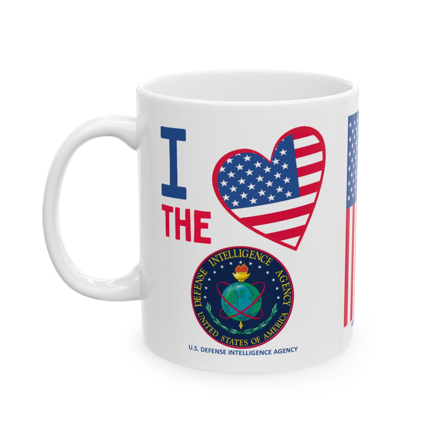 U.S. Defense Intelligence Agency - Major Agencies - I Love - Mug - 11 oz