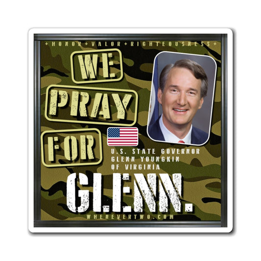 Glenn Youngkin - State Executive Governor Virginia - The Man Cave Magnet - 3'' - [298]