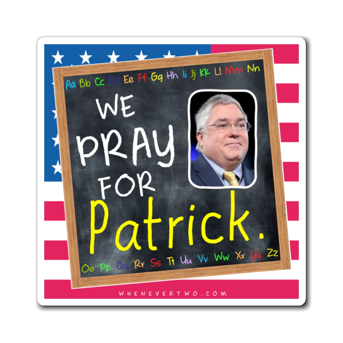 Patrick Morrisey - State Executive Governor West Virginia - The Blackboard Magnet - 3'' - [299]