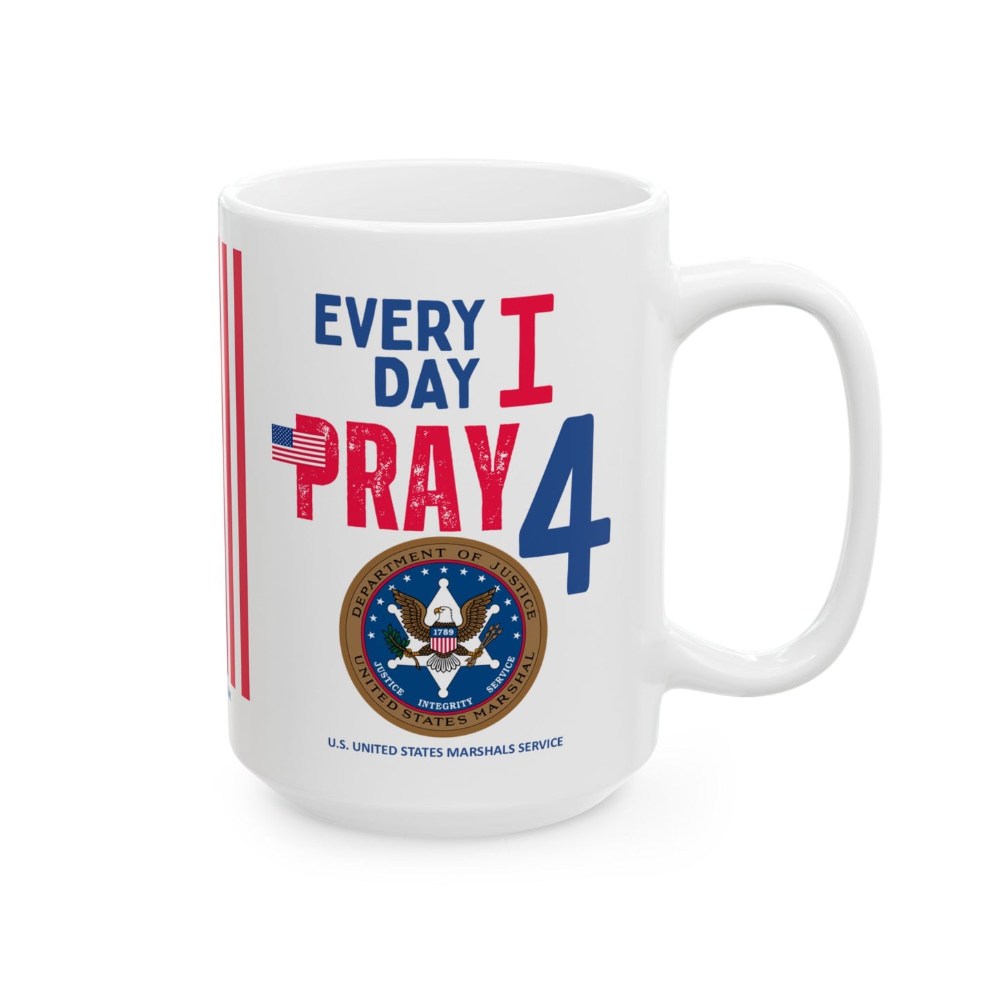 U.S. United States Marshals Service - Major Agencies - I Pray - Mug - 15 oz