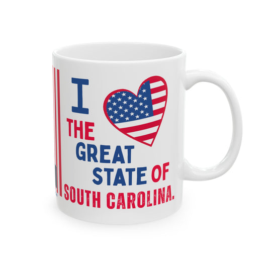 South Carolina - I Love -  Mug - 11 oz