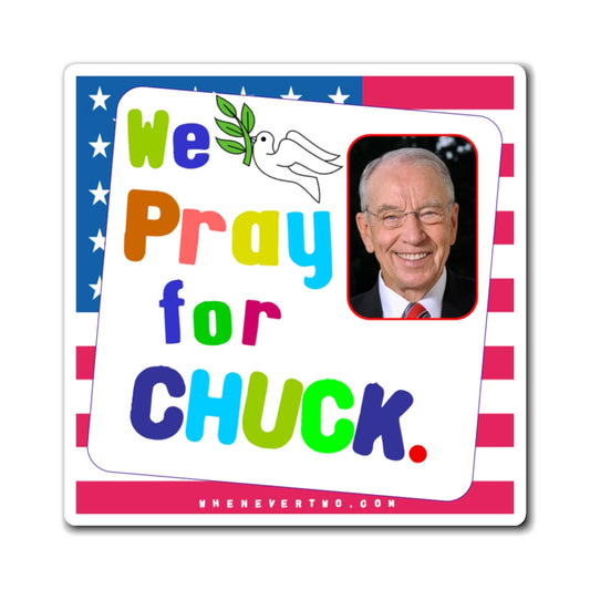 Chuck Grassley - Legislative Senator Iowa - Noah's Rainbow Magnet - 3'' - [231]