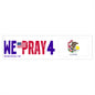Illinois - We Pray - Bumper Sticker - Large