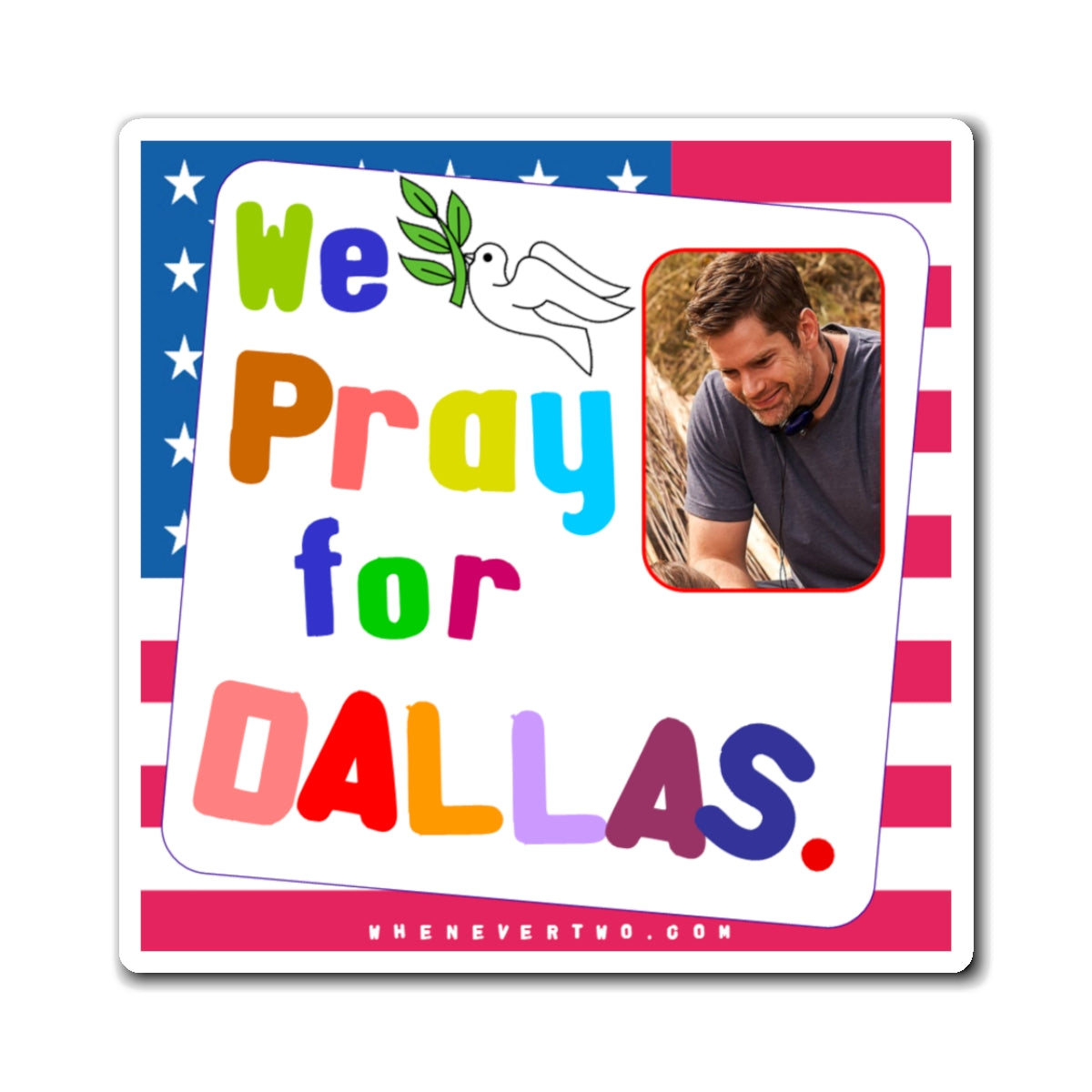 Dallas Jenkins - We The People - Noah's Rainbow Magnet - 3'' - [160]