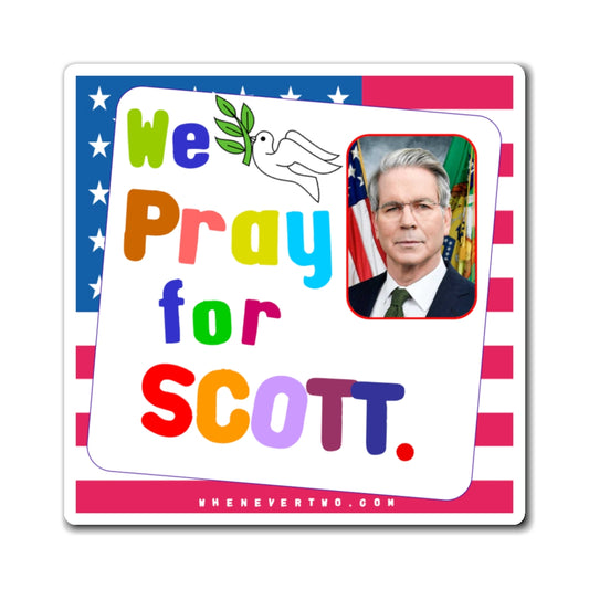 Scott Bessent - Executive Cabinet Secretary of the Treasury - Noah's Rainbow Magnet - 3'' - [117]