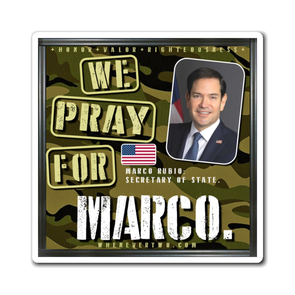 Marco Rubio - Executive Cabinet Secretary of State - The Man Cave Magnet - 3'' - [116]