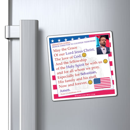 Sebastian Gorka - Executive Cabinet Senior Director to Counter-Terrorism - The Benediction Blessing Magnet - 4'' - [94]
