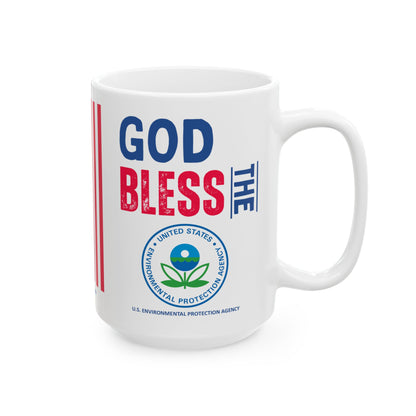 U.S. Environmental Protection Agency - Major Agencies - God Bless - Mug - 15 oz