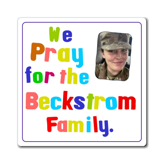 Sarah Beckstrom RIP - Families Of The Fallen - Noah's Rainbow Magnet - 3''