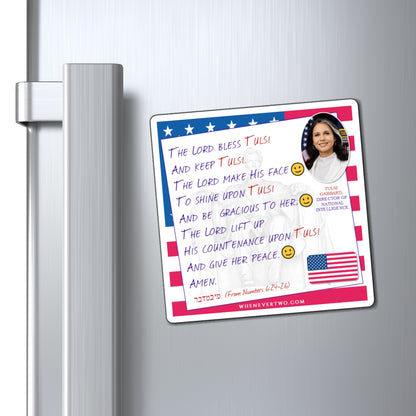 Tulsi Gabbard - Executive Cabinet Director of National Intelligence - The Aaronic Blessing Magnet - 4'' - [131]