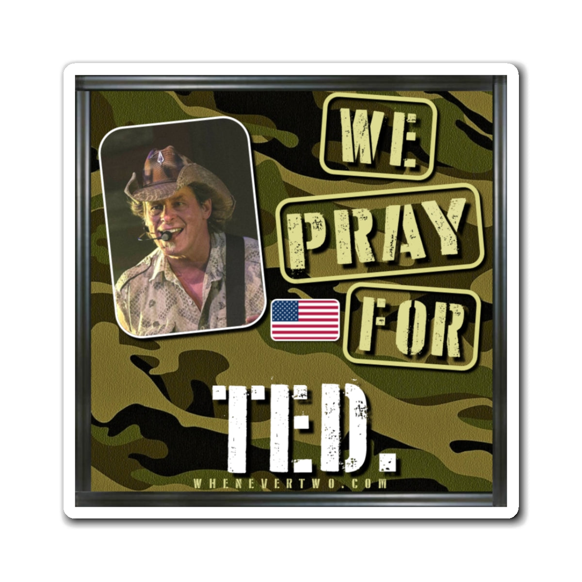 Ted Nugent - We The People - The Man Cave Magnet - 3'' - [99]