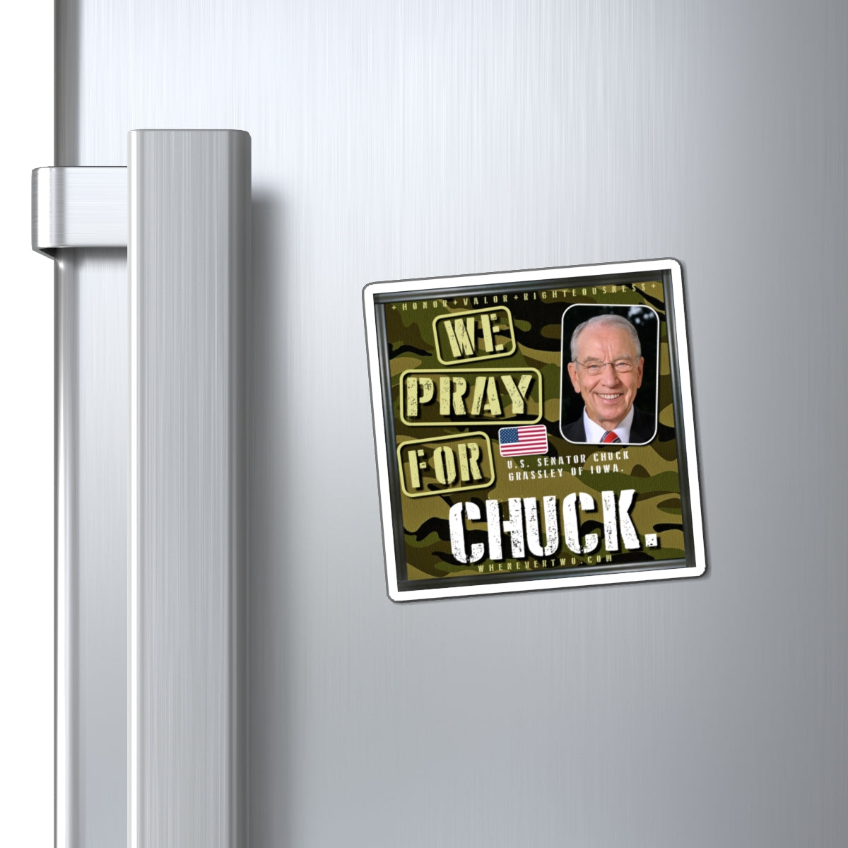 Chuck Grassley - Legislative Senator Iowa - The Man Cave Magnet - 3'' - [231]