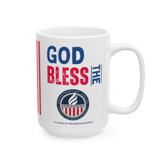 U.S. Office of the Inspector General - Major Agencies - God Bless - Mug - 15 oz